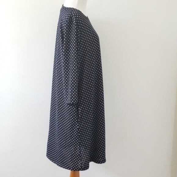 Shein Polka Dot Shift Dress Black White Crew Neck Women 2X - Picture 2 of 7
